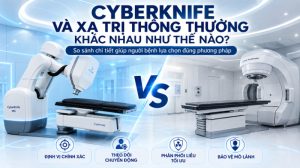 CyberKnife và xạ trị thông thường