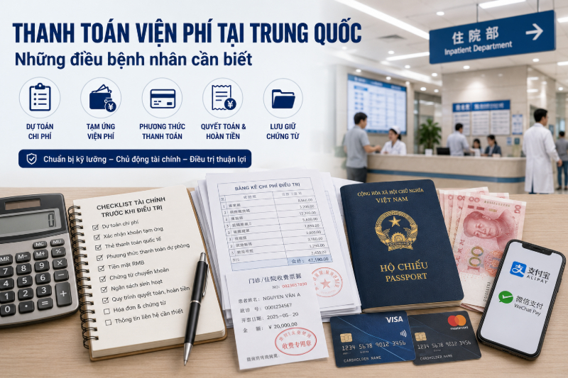 Thanh toán viện phí tại Trung Quốc