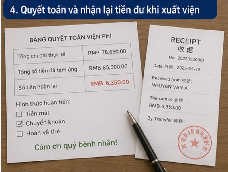 Thanh toán viện phí tại Trung Quốc