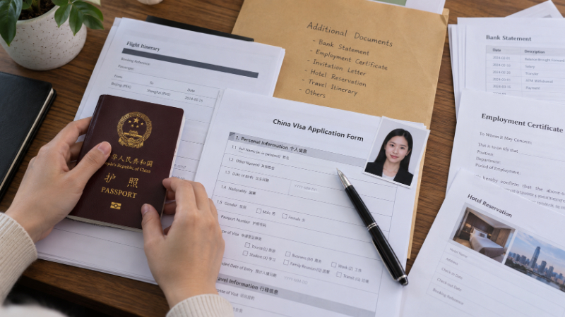 Bổ sung hồ sơ visa Trung Quốc