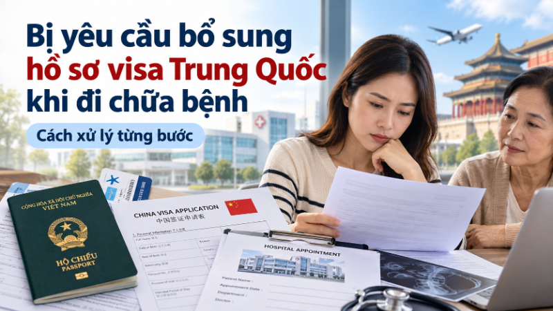 Bổ sung hồ sơ visa Trung Quốc