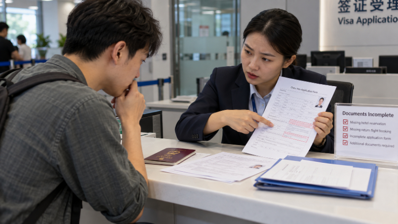 Lỗi hồ sơ visa Trung Quốc