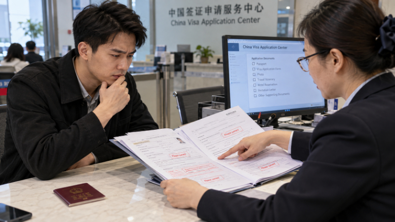 Lỗi hồ sơ visa Trung Quốc