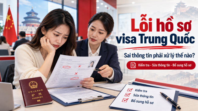 Lỗi hồ sơ visa Trung Quốc
