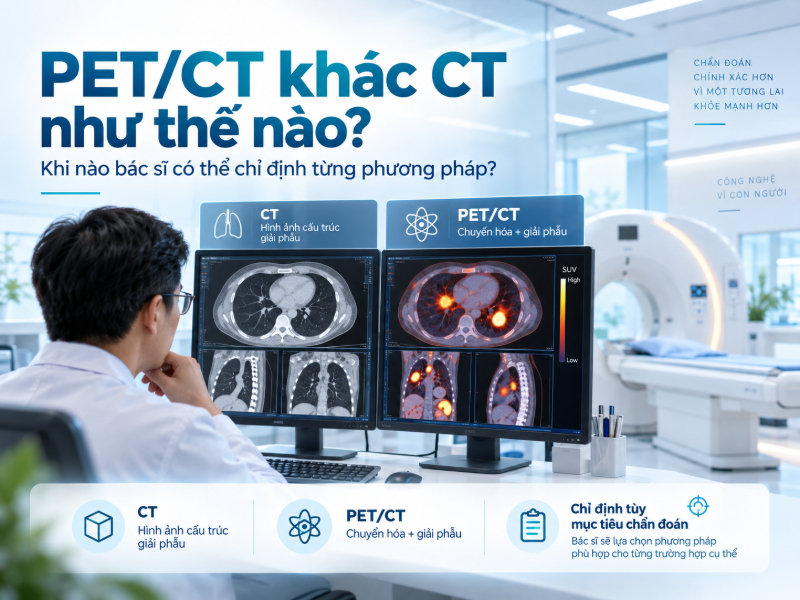 PET/CT khác CT