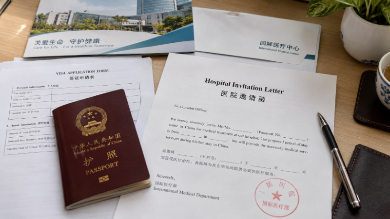 Thư mời bệnh viện visa Trung Quốc