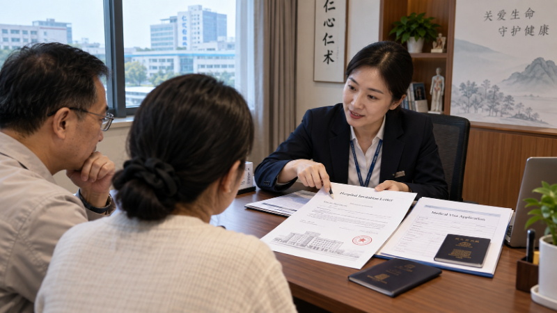 Thư mời bệnh viện visa Trung Quốc