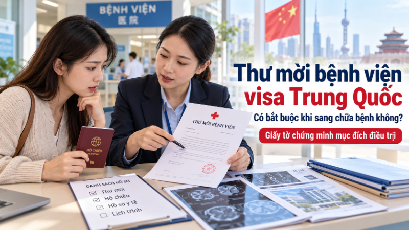 Thư mời bệnh viện visa Trung Quốc